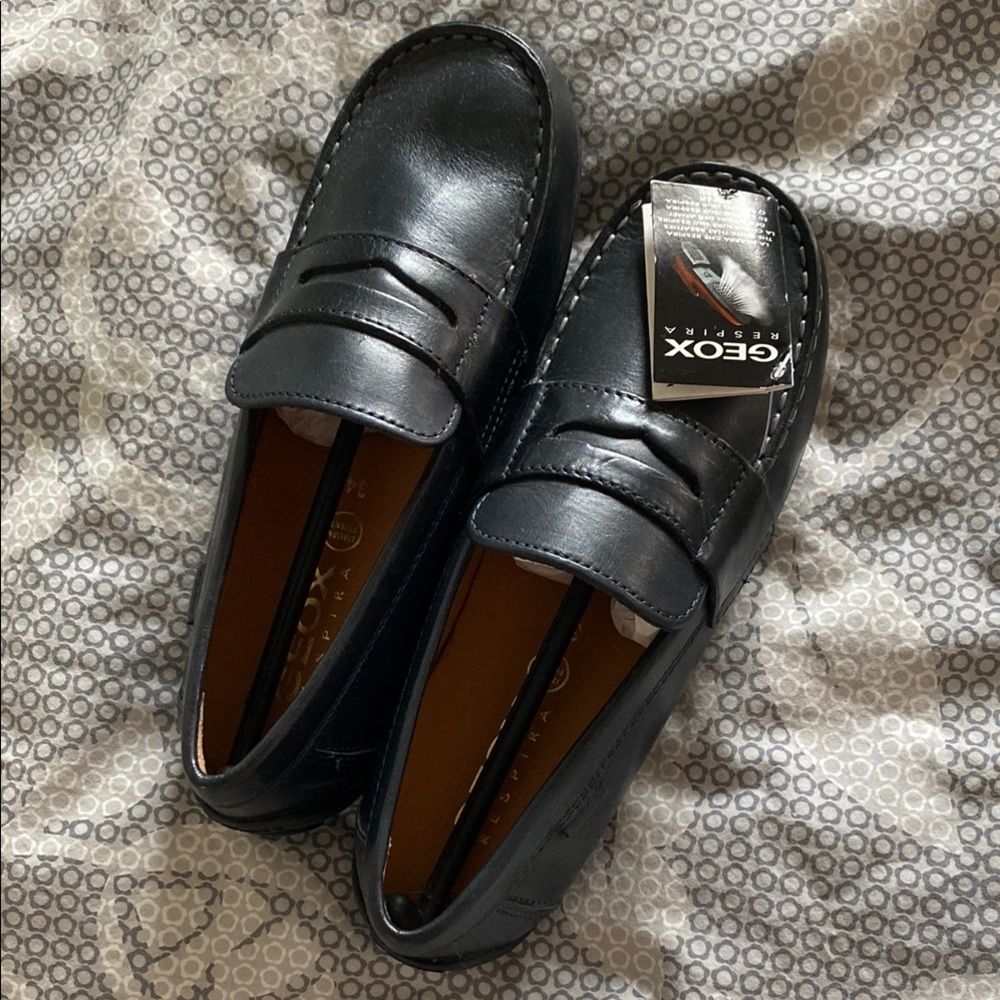 Geox Men's Black Loafers